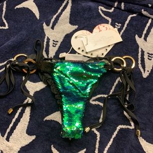 New Small Beach Bunny Swimwear Skimpy Side Tie